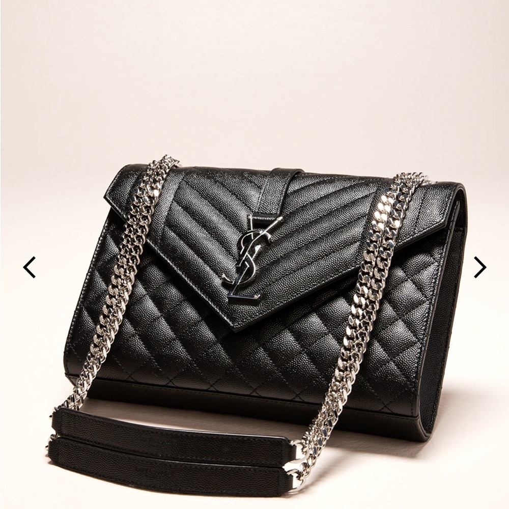 💯Auth BNIB YSL Medium Tri-Quilted Matelasse Bag